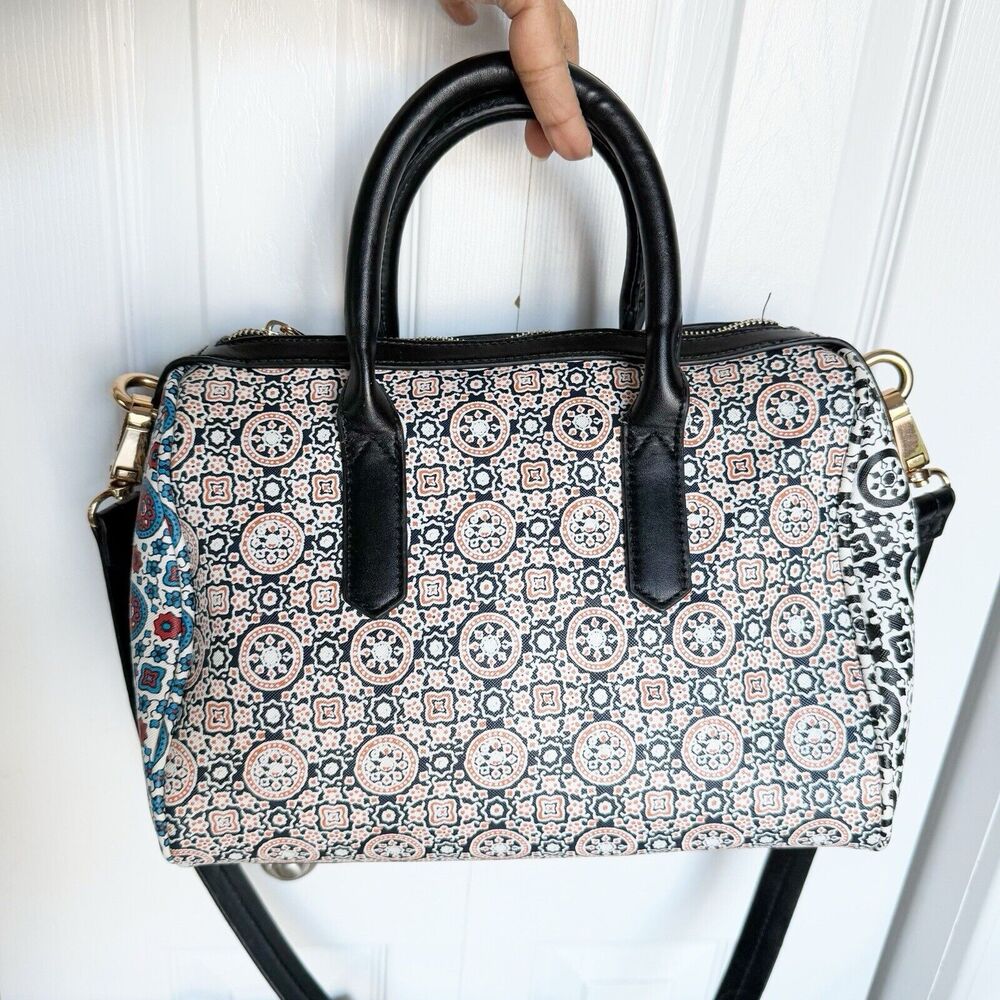 FAUX LEATHER TOPSHOP BOWLING BAG FLORAL - Picture 3 of 16